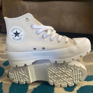 **** SOLD ****  Converse Lugged Chuck Taylor All Star Hi Sneakers. Women size 8